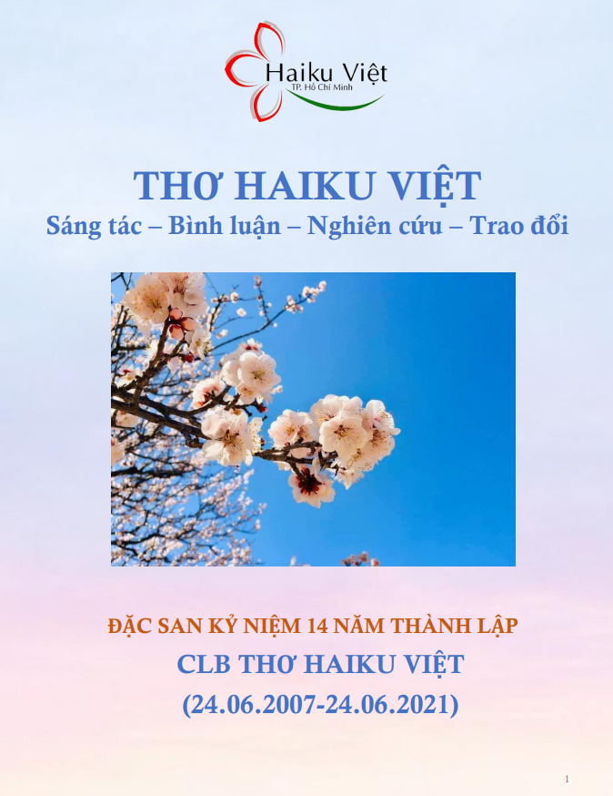 ĐẶC SAN KỶ NIỆM 14 NĂM THÀNH LẬP CLB THƠ HAIKU VIỆT TP.HCM (24.06.2007 – 24.06.2021)